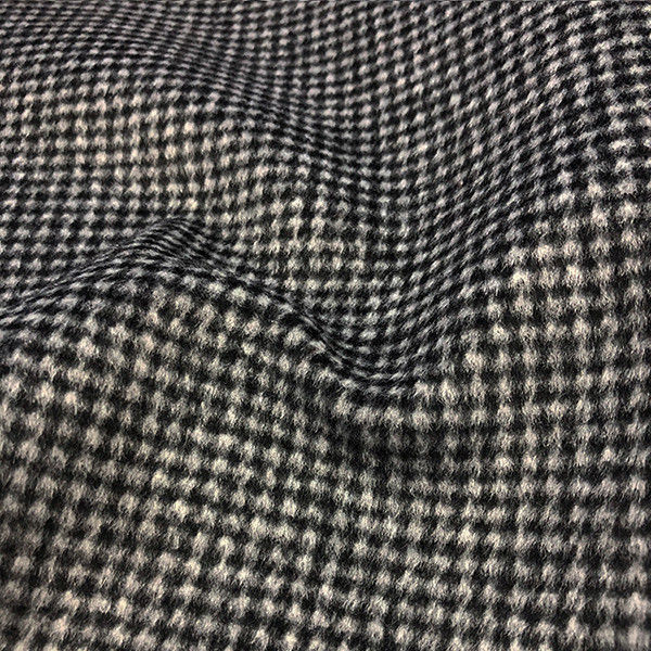 服装面料工厂供应女装千鸟格毛呢布料