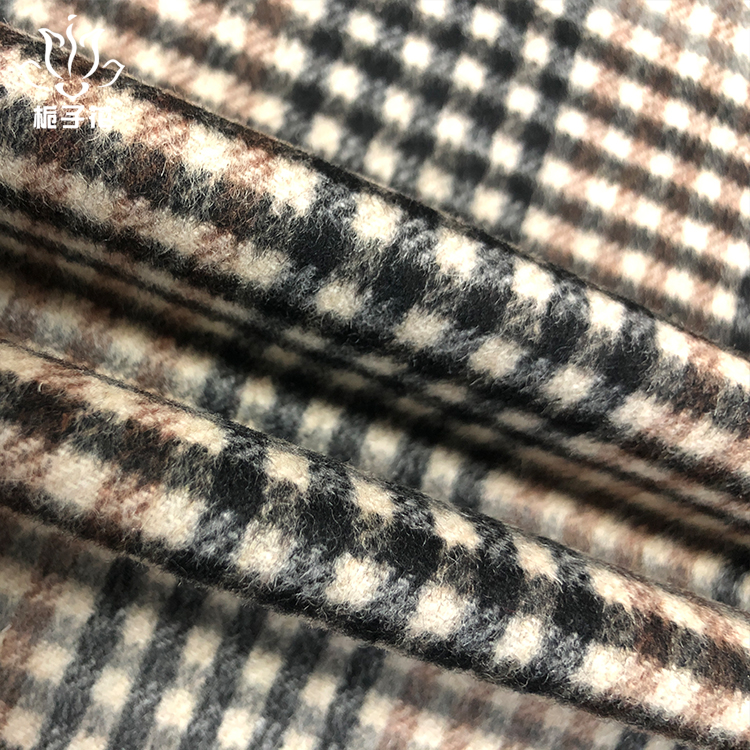 双面格子呢面料75