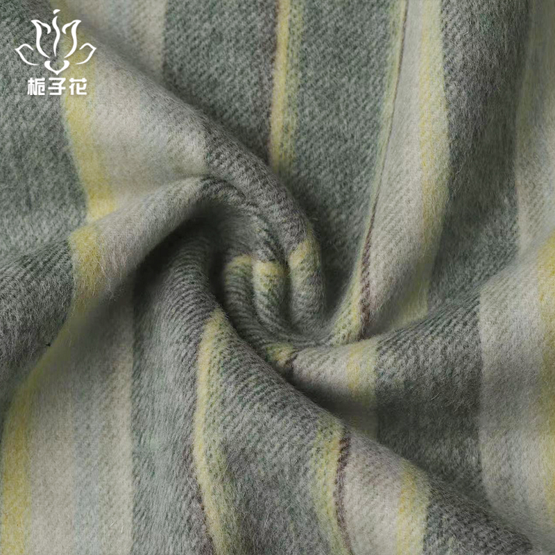 条纹毛呢布料