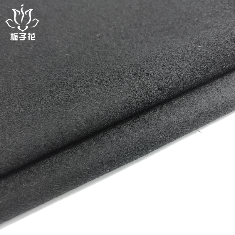 毛呢厂家源头批发黑色100羊毛布料