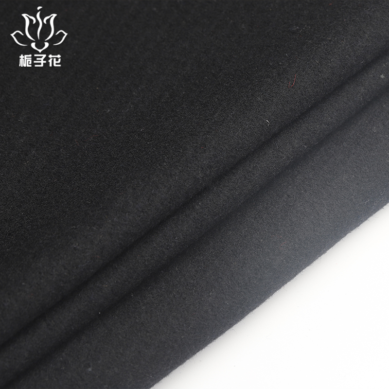 毛尼工厂直销黑色斜纹麦呢布料
