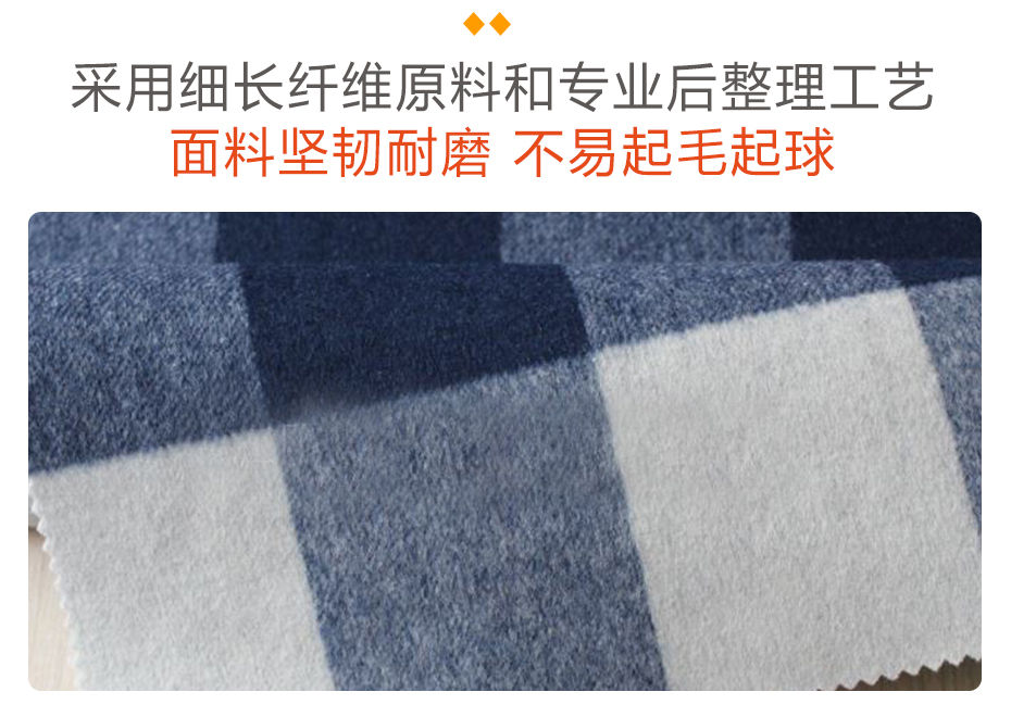 大格子双面呢面料11