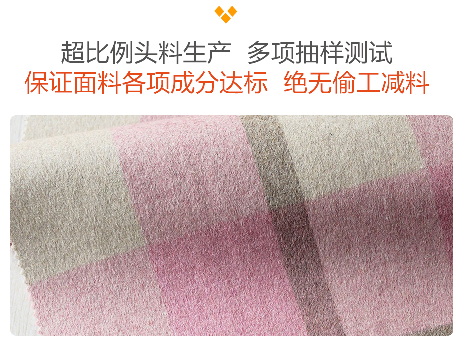 大格子双面呢面料12