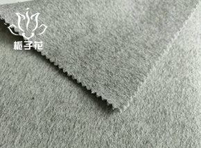 70毛浅灰色双面顺毛呢