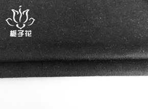 30毛黑色单面短顺毛呢