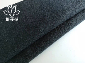 40毛黑藏青立绒呢面料