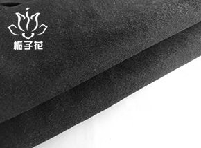 50羊毛化纤黑色单面顺毛呢