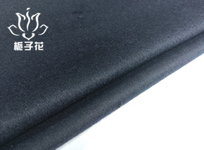 50羊毛藏青单面顺毛呢