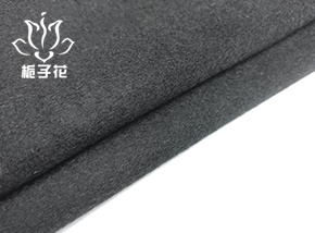 10羊绒黑色全毛双面顺毛呢