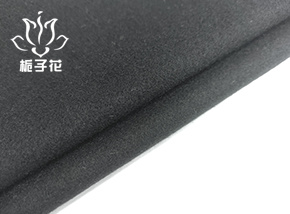 80羊毛黑色麦尔登呢