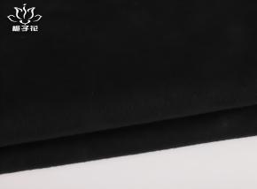 高支黑色双面顺毛呢布料